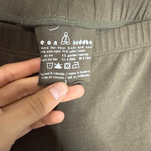 Neon Buddha Brown Tie Waist Hooded Long Vest Set Size Small - Picture 10 of 10